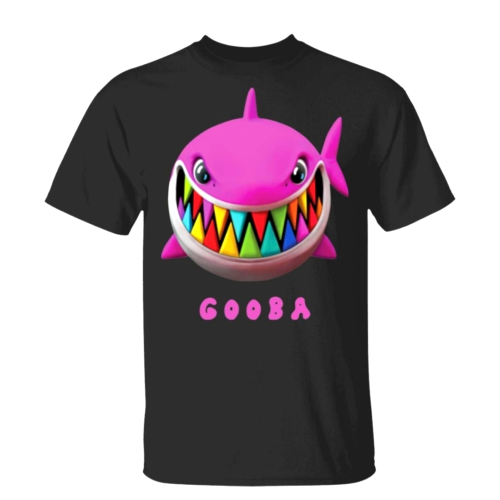 NWOT Men's 6ix9ine Tekashi Gooba Double Sided Shark Rainbow